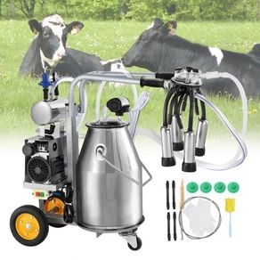 Electric Cow Milking Machine Milking Equipment 25L 304 Stainless Steel