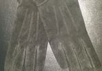 BNWT Real leather/suede black ladies gloves size S Postage included