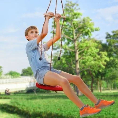 Zipline Kit for Kids and Adult, 65 ft Zip Line Kits Up to 500 lb, Backyard Outdoor Quick Setup Zipline, Playground Entertainment with Zipline, Nylon Safety Harness, Seat, and Handlebar