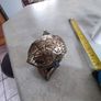 Rare find Vintage patinated modele dep t Brev Normalien italiana ashtray in shape of a walnut. Image 5