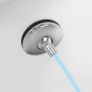 Wall Hung Rimless Toilet with Bidet Function Ceramic White Image 3