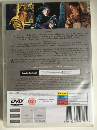 Gormenghast (BBCTV) Series 1 (2000) [Complete Series] [DVD TV Boxsets]