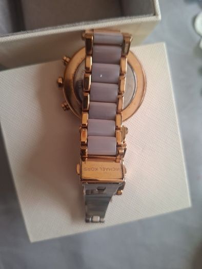 MICHAEL KORS MK5896 Stainless Steel Blush Acetate Rose Gold Analog Women's Watch