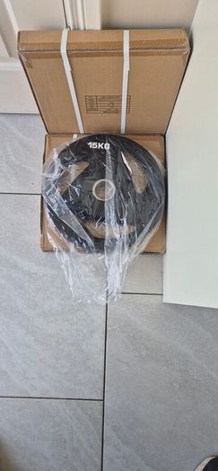 brand new 2x15kilo olympic weight plates