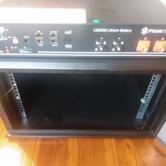 Pylontech US2000 2.4kWh Lithium Solar Battery + Lockable 19" Server Cabinet & Cables