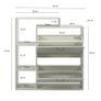 White Shoe Storage Cabinet with Shelves Image 3