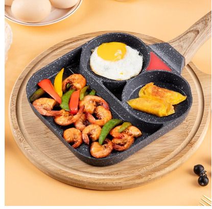 BRAND NEW 2 Hole durable Non-stick Omelet Pan pots with a thick bottom Cooking Pot Cookware