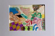 Original Drawing Abstract Art Figurative Original Art Eclectic Irish Art Gift