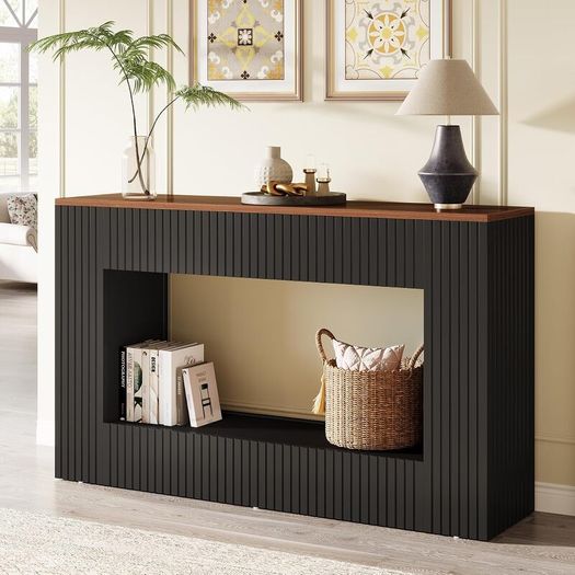 Modern Console Table, 140 x 30 x 85 cm, Hallway Table, Hallway Furniture, Narrow Sofa Table with Storage