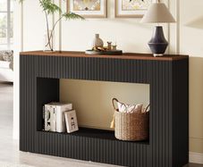 Modern Console Table, 140 x 30 x 85 cm, Hallway Table, Hallway Furniture, Narrow Sofa Table with Storage
