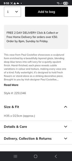Paul Costello vase