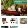Brand new serving tray set. Bamboo. Brand new Image 3