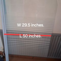 Over bath shower screen