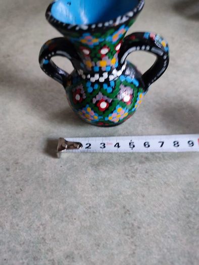 Small Maroccon Pottery Hand Painted Vase.