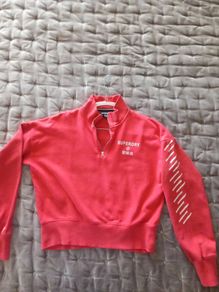 Red Size S- Superdry Half Zip Sweatshirt