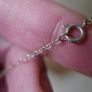 925 Sterling Silver Open Heart, Heart Pendant and Necklace length 10" - 4,0g Image 7