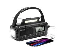 Crank Radio with Solar & Hand Crank, Emergency Radio with 20,000 mAh Power Bank, Outdoor, Camping & Survival, AM/FM Radio with LCD Display