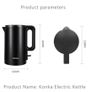 Black Electric Kettle 1.7L Smart Tea Pot Image 2