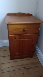 pine bedside locker