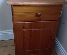pine bedside locker