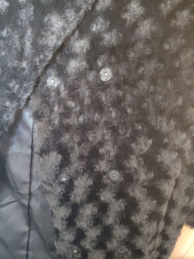 Paraphrase Black Faux Fur Jacket Size 10  Immaculate Condition Soft