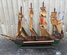 Vintage Galleon sailing ship display