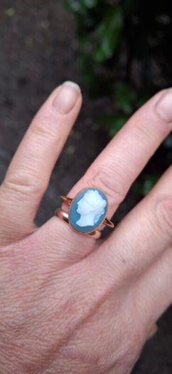 Antique 9ct Gold Cameo Ring