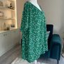 Ladies Green & White Short Sleeved Top from In extenso Size: UK 26 / EU 54 Image 2