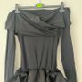 White Fox Raise Hell Long Sleeve Mini Dress Black - Size Large Image 4