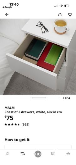 malm ikea 3drawer