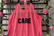 Top Victoria secrets pink medium racer back sportswear top
