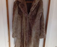 faux fur jacket size large