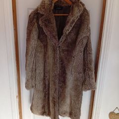 faux fur jacket size large