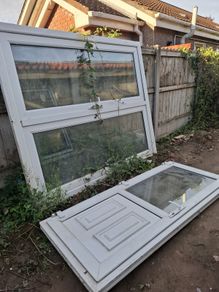 Double glazed doors x 2