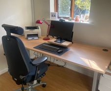 Standing desk (Scandic) - beech top - 200cm x 80cm