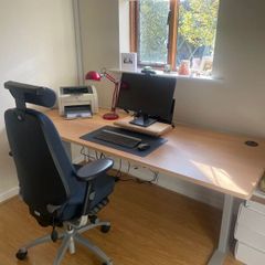 Standing desk (Scandic) - beech top - 200cm x 80cm