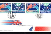 1994 Great Britain &amp; France dual issue Channel Tunnel Commemorative Stamp First Day Cover (FDC).