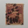 BRITISH COMMONWEALTH BARBADOS 1873 3p claret with postal mark - great perforations. Image 3