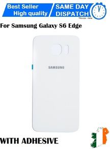 Back Battery Cover Glass Replacement For Samsung Galaxy S6 Edge White - FHT28SMBK