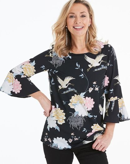 PLUS SIZE (22) Floral/Bird Blouse. New
