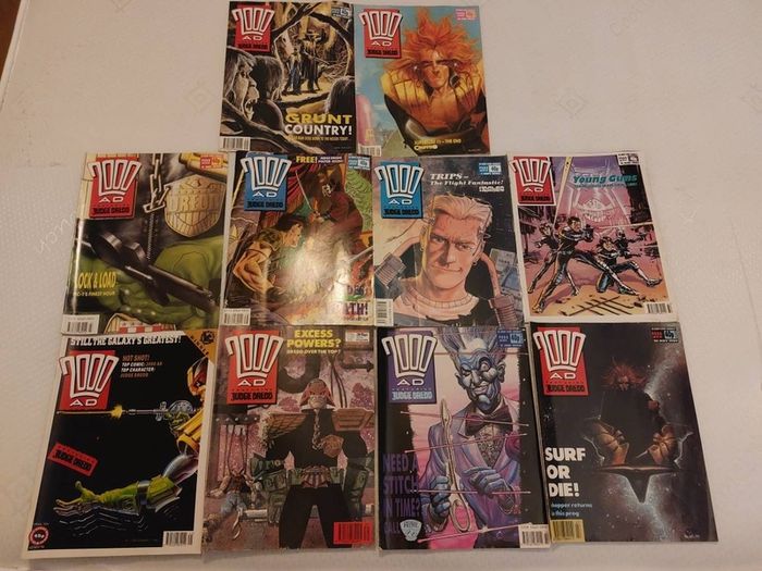 2000 AD comic set
