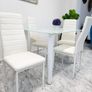 Glass Dining Table Set 4 chairs Free delivery Image 3