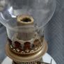 Antique French Limoges porcelain oil lamp Image 4