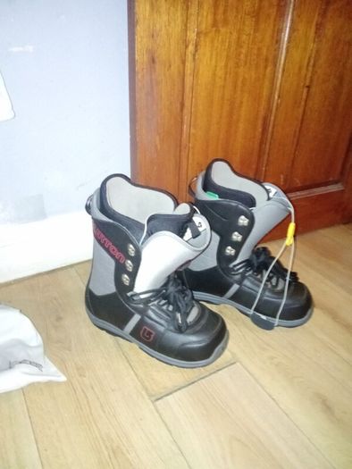 Shoes and Snowboard