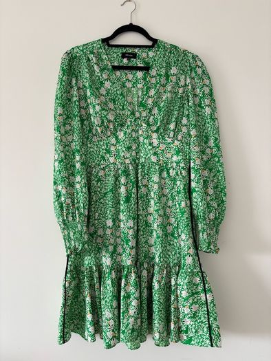 ME+EM Green Floral Fabric Dress