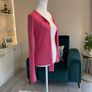 Ladies Fuchsia Pink Light Cardigan from Sud Express Image 5