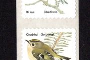 2002 Ireland 41c self -adhesive (Chaffinch &amp; Goldcrest) coil issue printed by SNP in Lithography Mint Never Hinged (MNH)