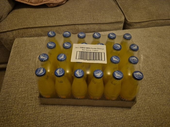 fanta 200ml glass bottle