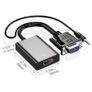 VGA to HDTV Adapter-1080P Video Adapter VGA Converter with Audio Cable, Male to Female for PC, Monitor HDTV (Note: VGA to HDTV Solely, Not Bi-Directional) Image 9