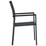 Garden Chairs 4 pcs Black Plastic Rattan Look Image 7